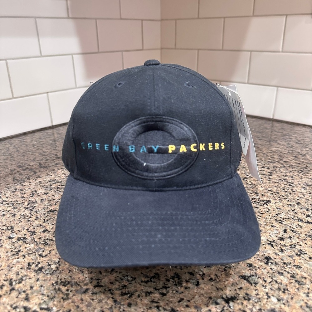 Green Bay Packers American Needle Snapback Hat Mens OS Black Cotton Blend